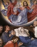 GOES, Hugo van der The Death of the Virgin (detail) oil